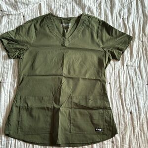 Olive green medium greys anatomy scrub top